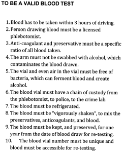 Blood Test DUI Defenses