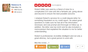 Yelp OC DUI Attorney Review