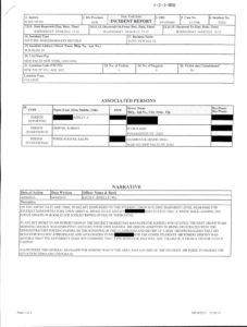 Police Report in a DUI case