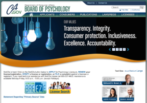 DUI and a CA Board of Psychology license